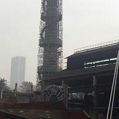 重钢烟囱粘粘贴纤维，内圆植筋（碳纤维胶、碳纤维布、封缝胶）